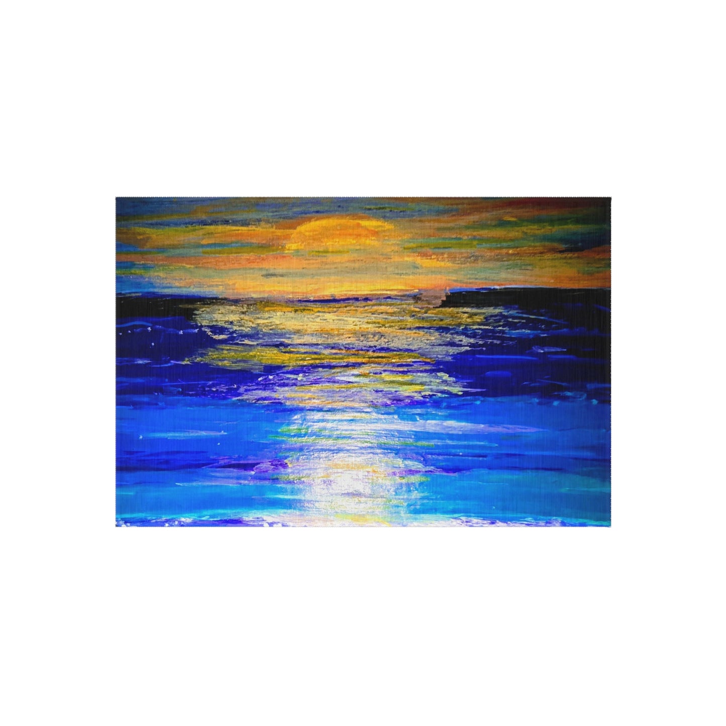 Sunrise on Ocean Outdoor Rug