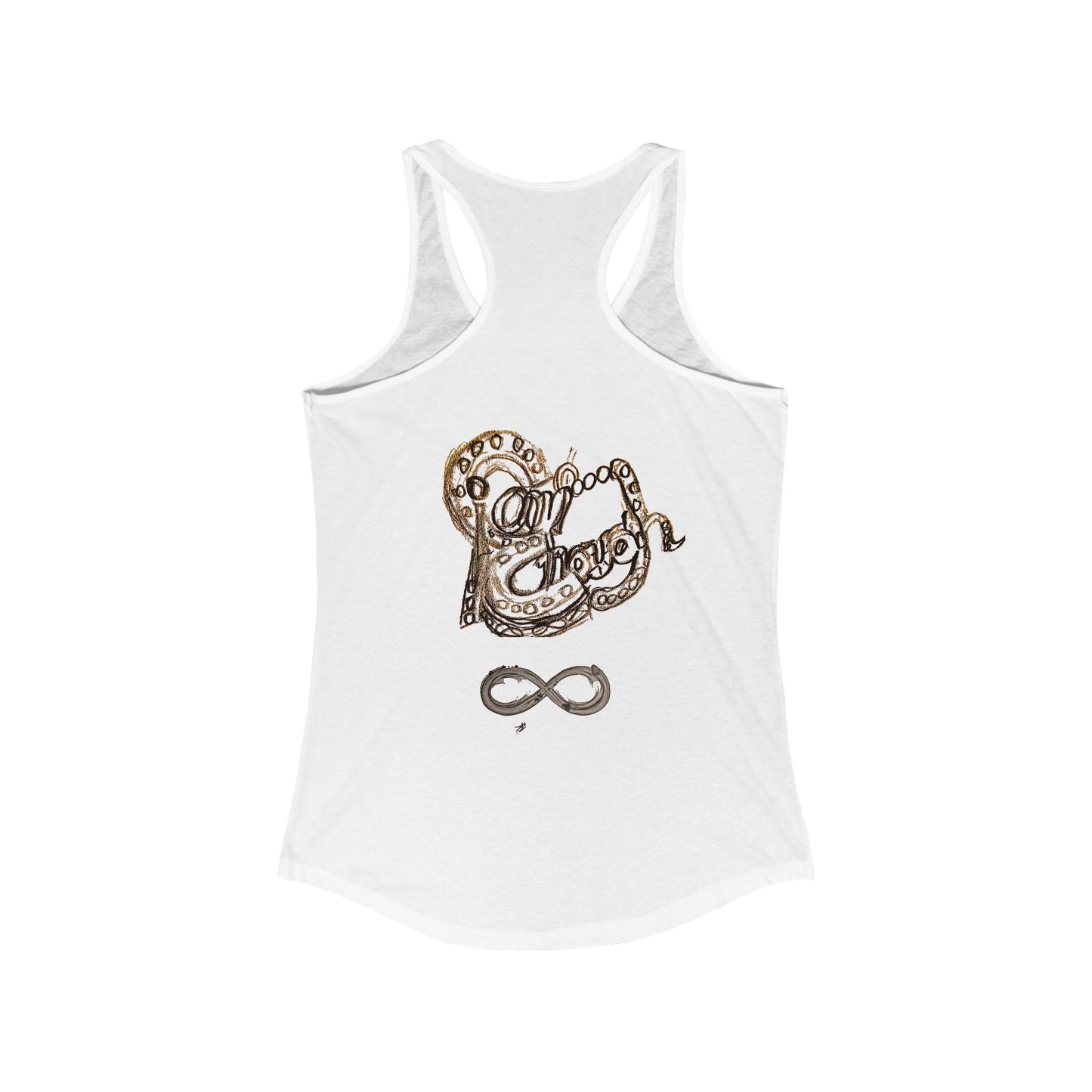 Stylish Women's Racerback Tank | Perfect for Yoga, Beach Days, or Casual Outings | Great for Gifts, Fitness, Summer, Love Over Fear