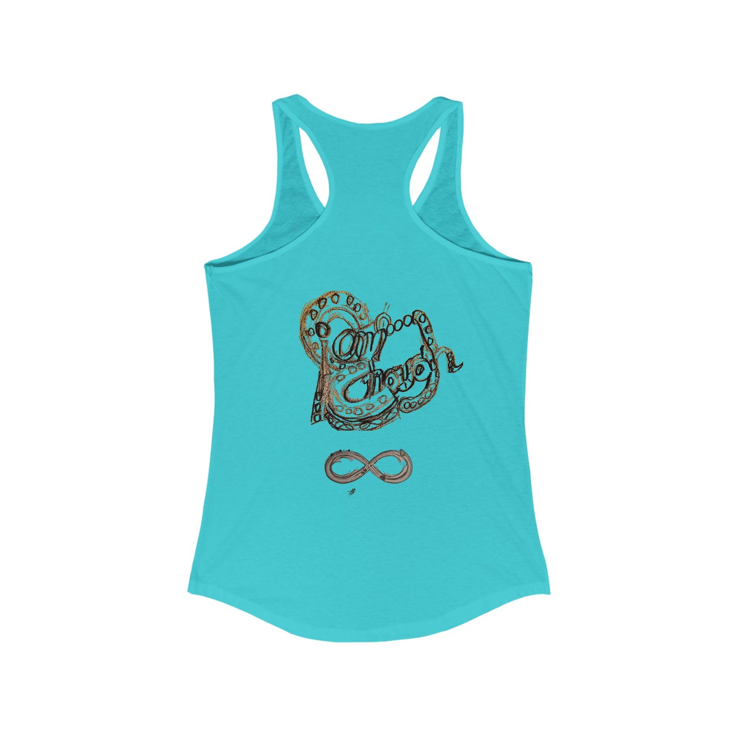 Stylish Women's Racerback Tank | Perfect for Yoga, Beach Days, or Casual Outings | Great for Gifts, Fitness, Summer, Love Over Fear