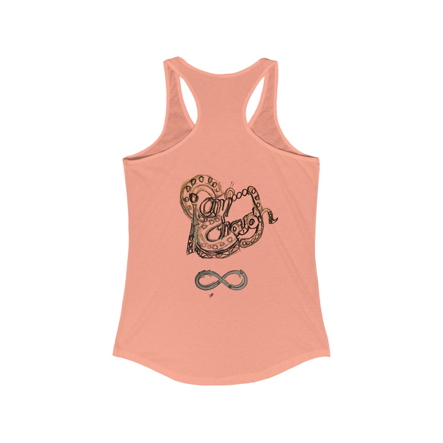 Stylish Women's Racerback Tank | Perfect for Yoga, Beach Days, or Casual Outings | Great for Gifts, Fitness, Summer, Love Over Fear
