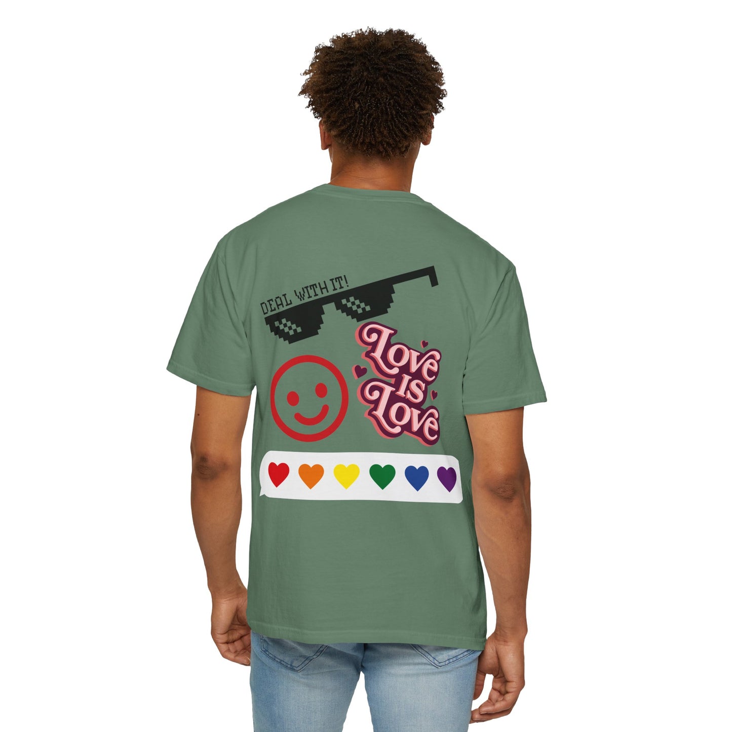 Wear your Pride!! Unisex Pride Tee, LGBT Flag Shirt, Love is Love Apparel, Gay Pride, Deal with it, I am PROUD
