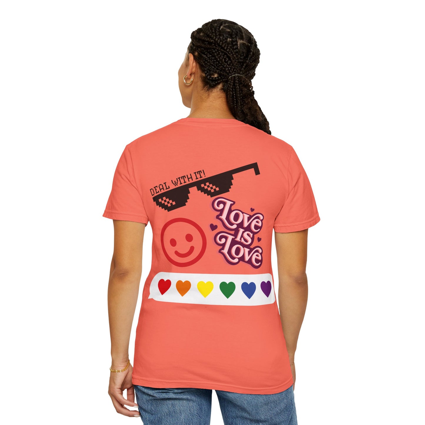 Wear your Pride!! Unisex Pride Tee, LGBT Flag Shirt, Love is Love Apparel, Gay Pride, Deal with it, I am PROUD