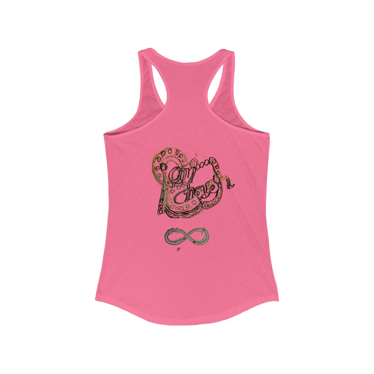 Stylish Women's Racerback Tank | Perfect for Yoga, Beach Days, or Casual Outings | Great for Gifts, Fitness, Summer, Love Over Fear