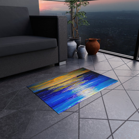 Sunrise on Ocean Outdoor Rug