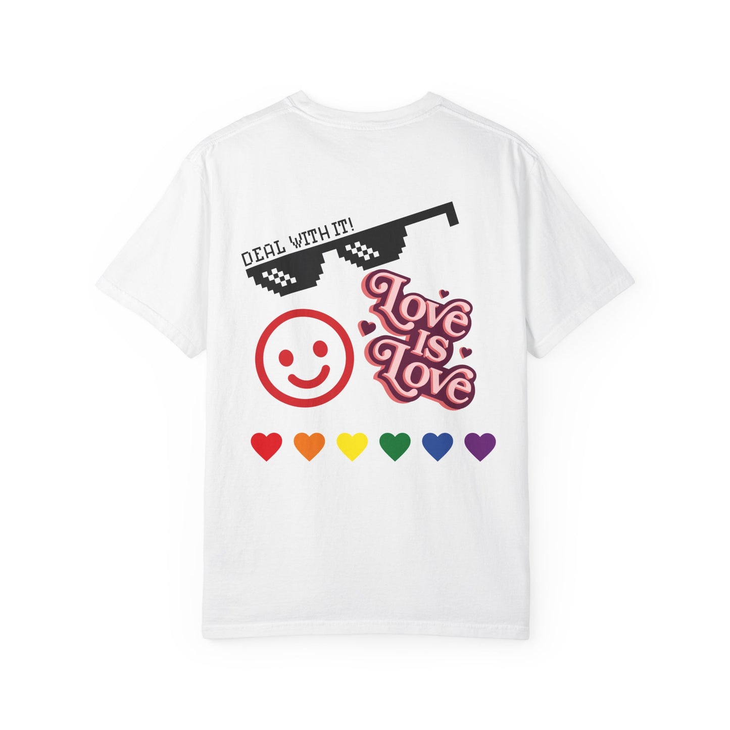 Wear your Pride!! Unisex Pride Tee, LGBT Flag Shirt, Love is Love Apparel, Gay Pride, Deal with it, I am PROUD