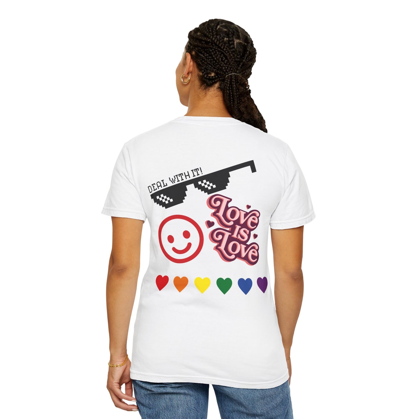 Wear your Pride!! Unisex Pride Tee, LGBT Flag Shirt, Love is Love Apparel, Gay Pride, Deal with it, I am PROUD